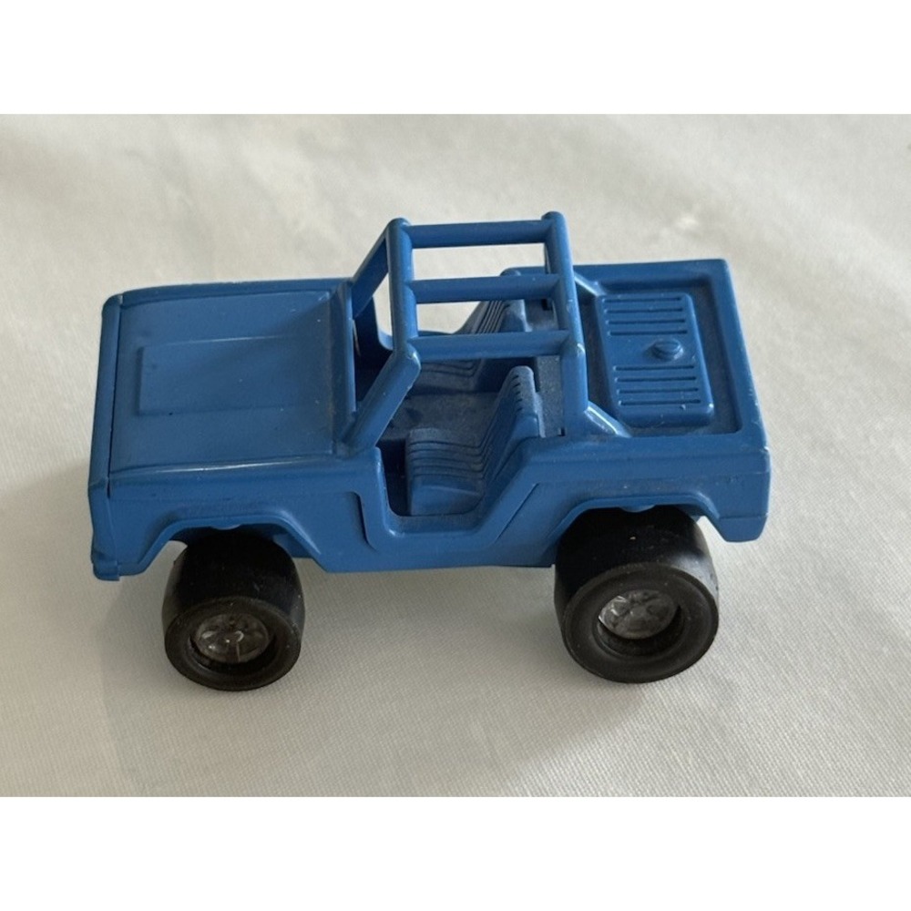 Vintage 1970s Tonka Totes Diecast Plastic Blue Baja Ford Bronco Mini Vehicle USA